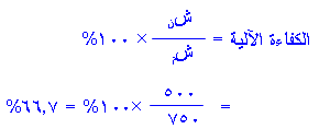 الألة يكون في المثالية في الألة